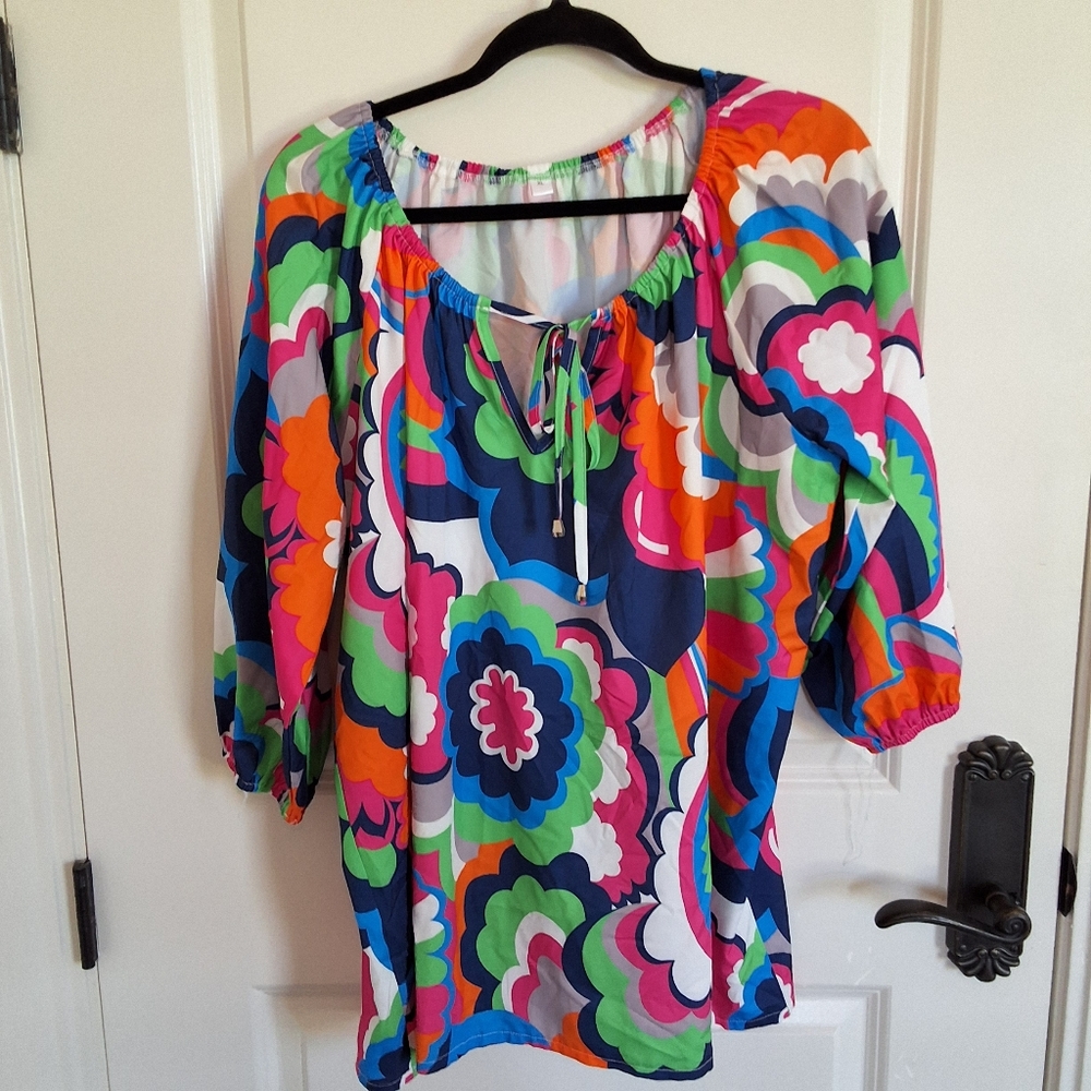 Colorful Floral Women's Top